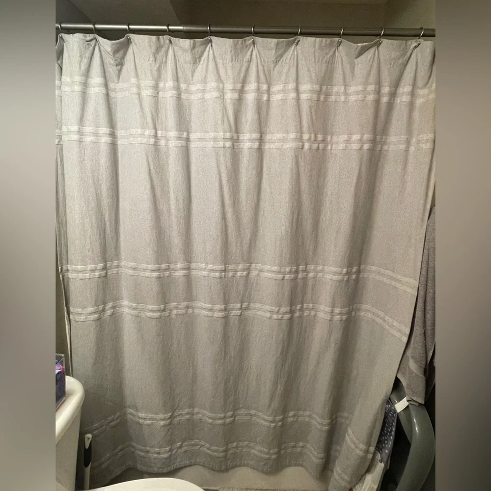 Light Gray Shower Curtain